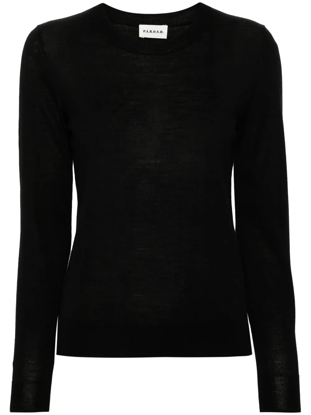 Fine-Knit Wool Blend Jumper