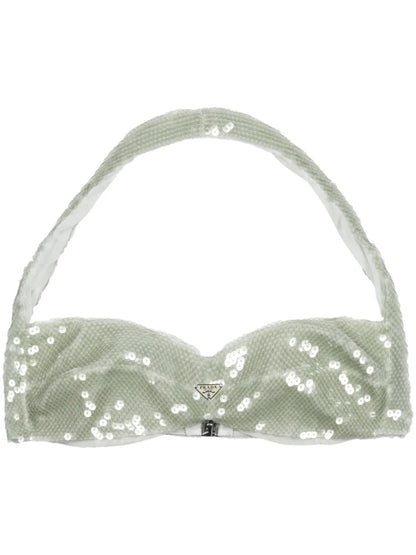 Sequined Tulle Top