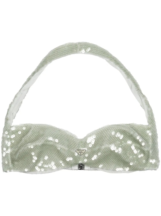 Sequined Tulle Top