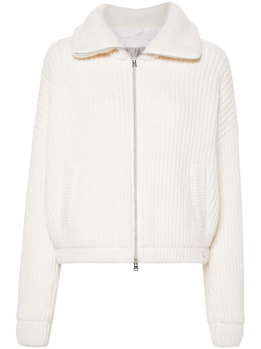 Wool Zipped Cardigan