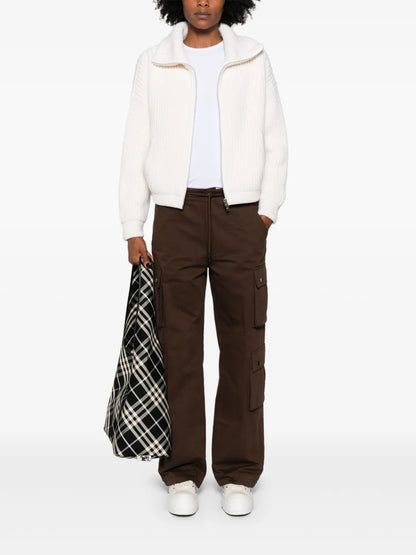 Wool Zipped Cardigan