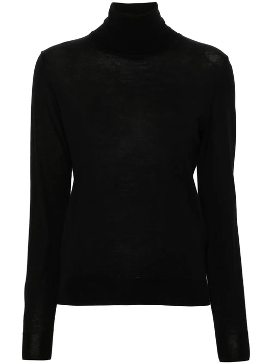 Roll-Neck Fine-Knit Jumper