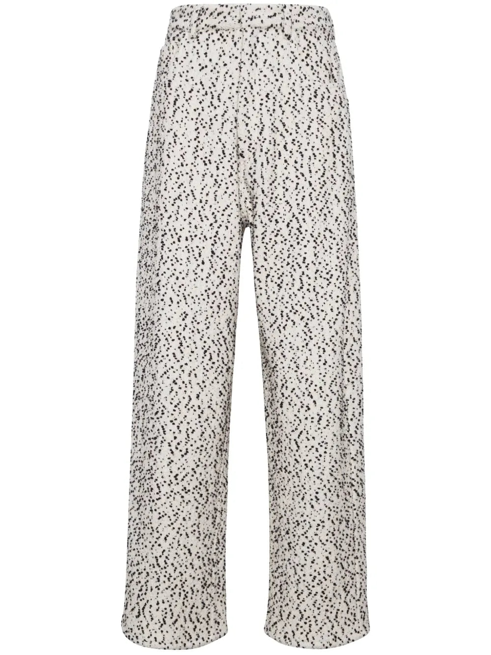 Animal-Pattern Tweed Trousers