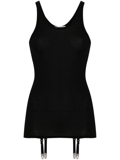 Suspenders-Detail Seamless Tank Top