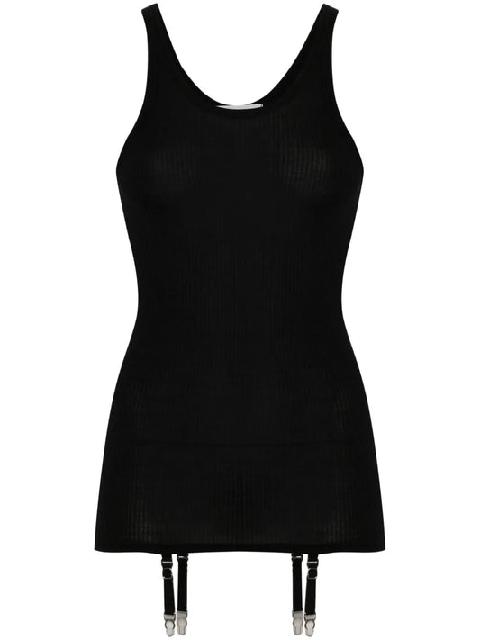 Suspenders-Detail Seamless Tank Top