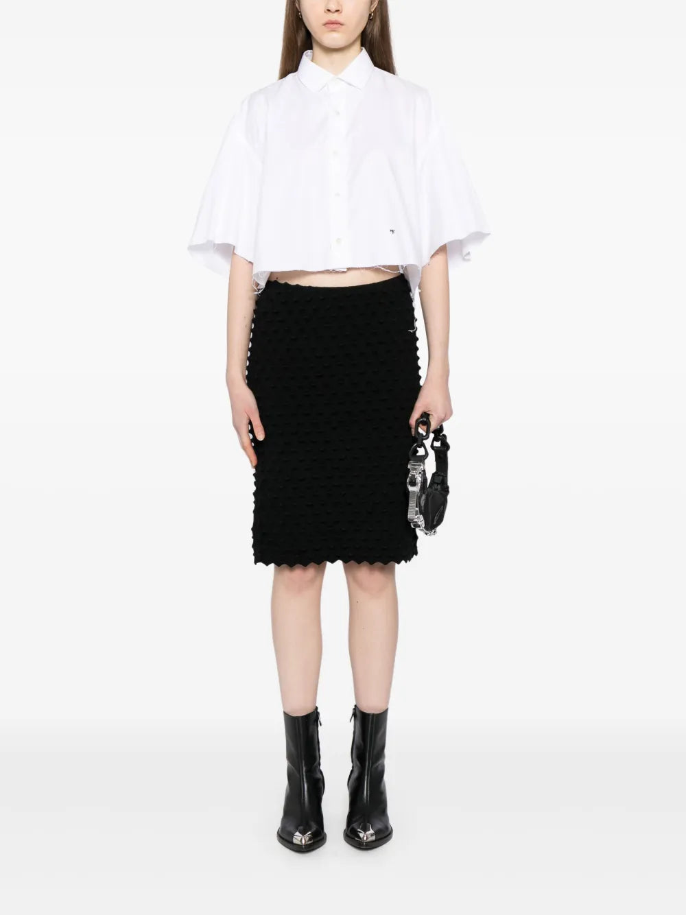 H-Shaped Mid Length Skirt