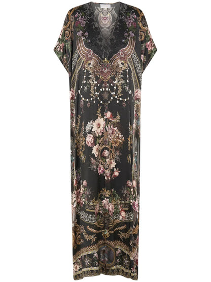 Lace-Panelled Kaftan