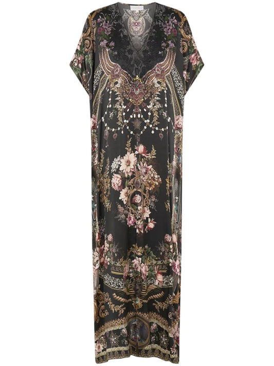 Lace-Panelled Kaftan