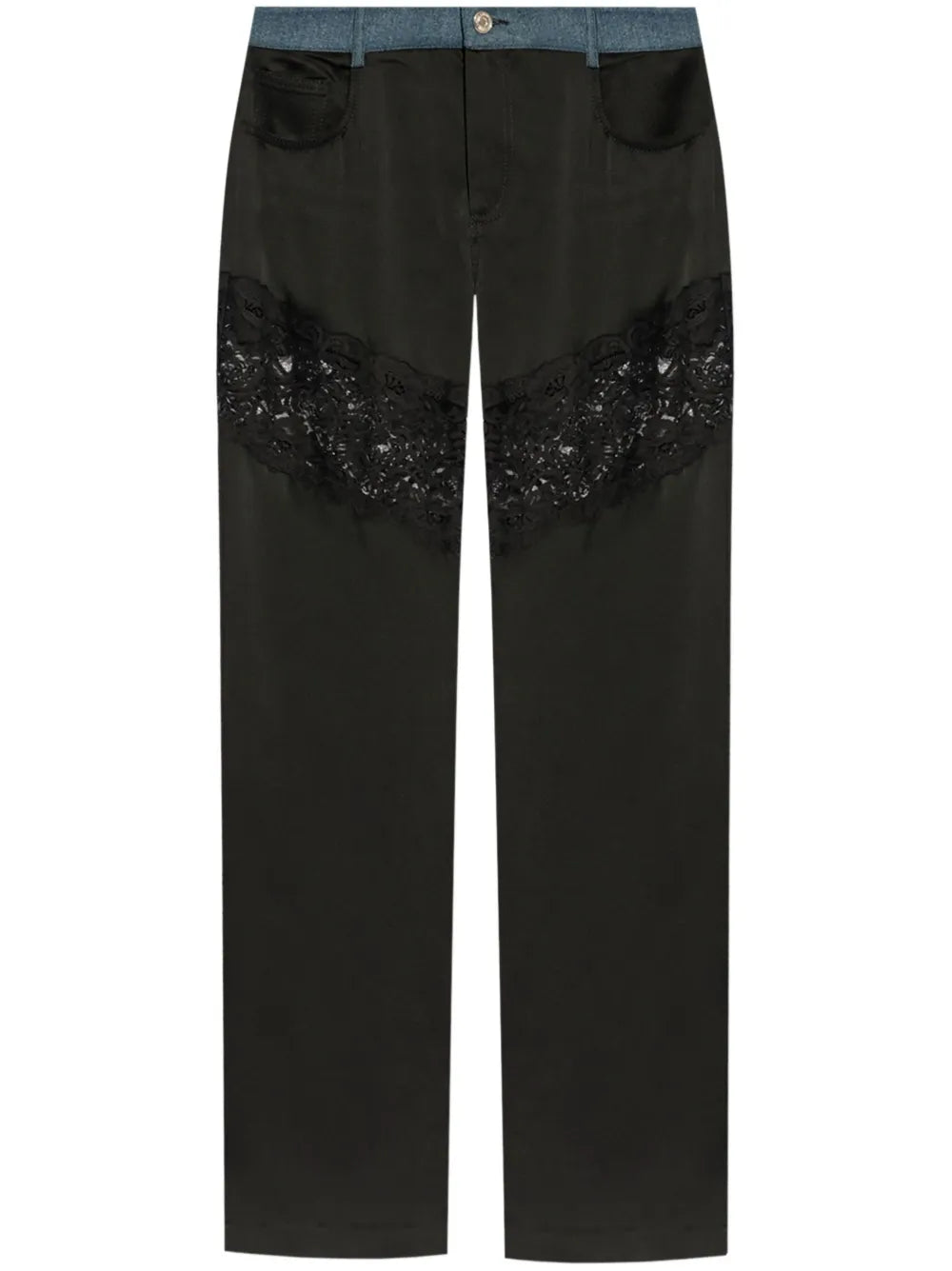Panelled Straight Trousers