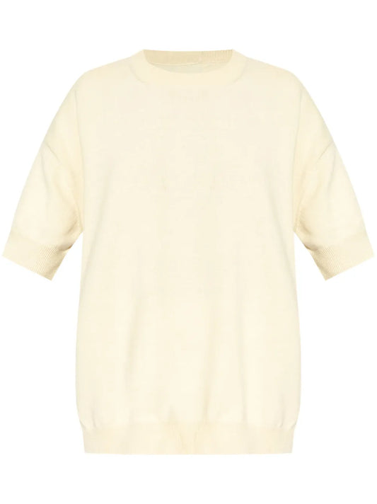 Crew-Neck Knitted T-Shirt