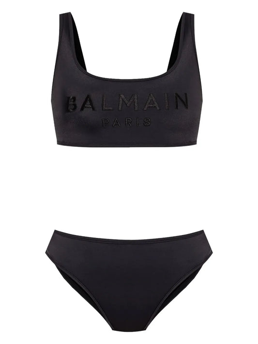 Logo-Embroidered Bikini