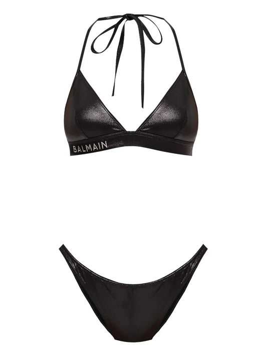 Logo-Embroidered Bikini