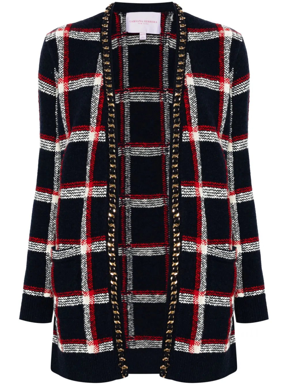 Checked Cardigan