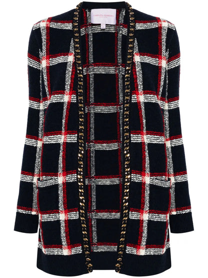 Checked Cardigan