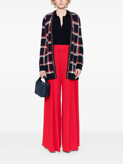 Checked Cardigan