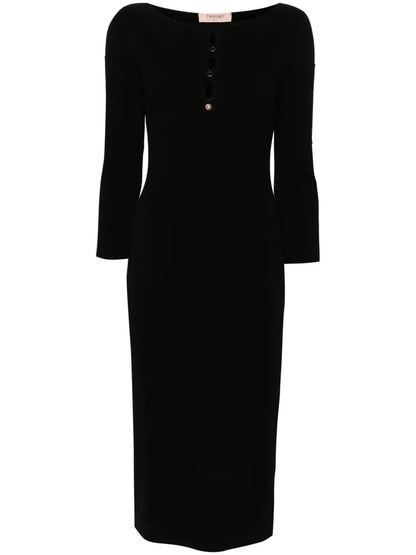 Cut-Out Knit Dress