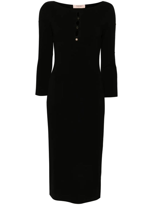 Cut-Out Knit Dress