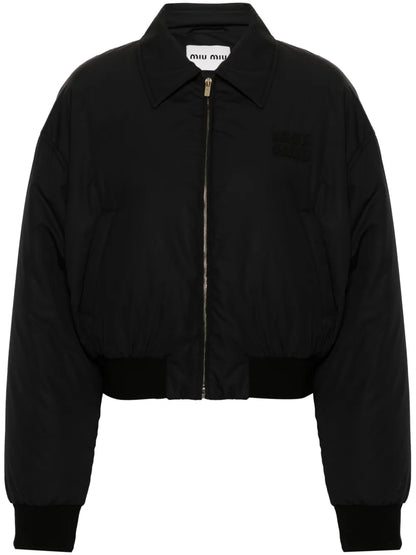 Logo-Lettering Puffer Jacket