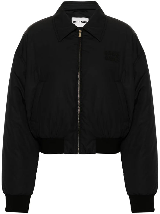 Logo-Lettering Puffer Jacket