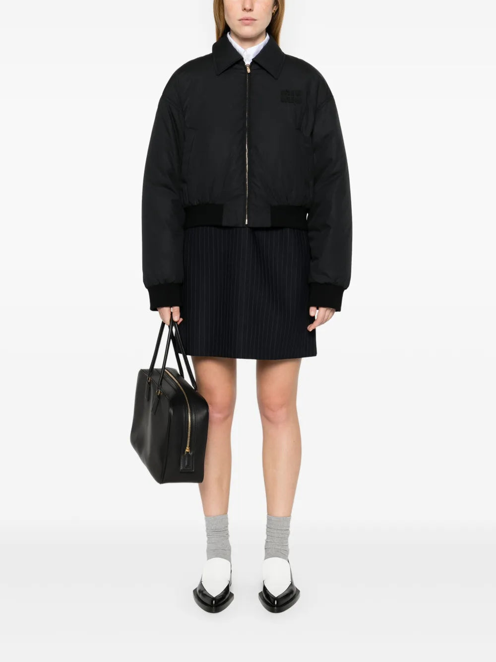 Logo-Lettering Puffer Jacket