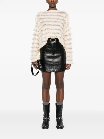 Belted Mini Skirt