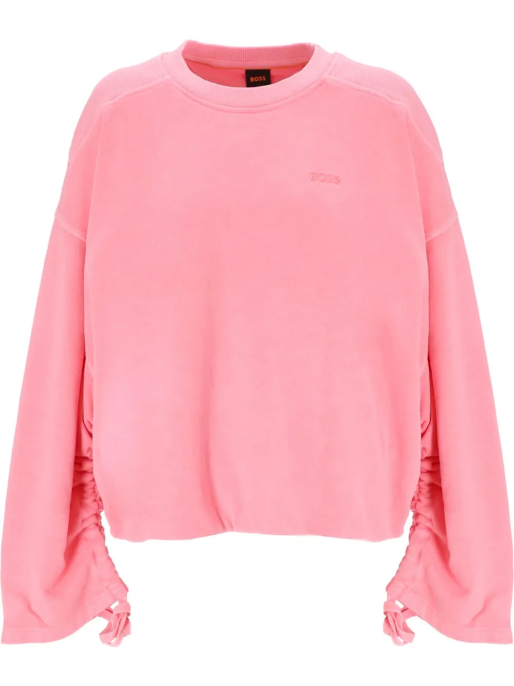 Drawstring-Cuffs Cotton Sweatshirt