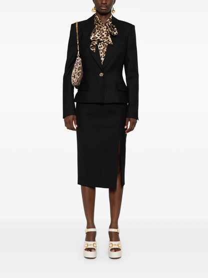 Side-Slit Pencil Skirt