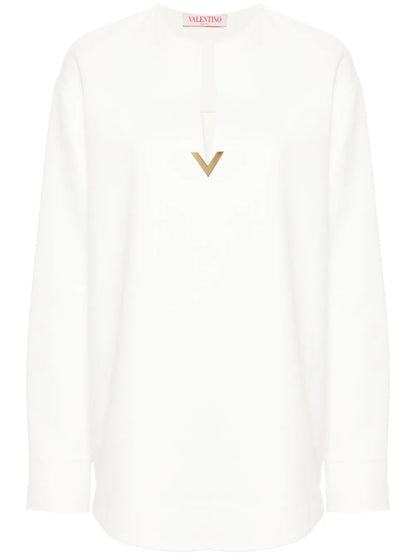 Vgold-Embellished Top