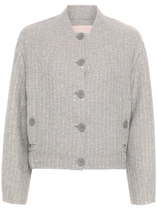 Sequinned Bomber Jacket