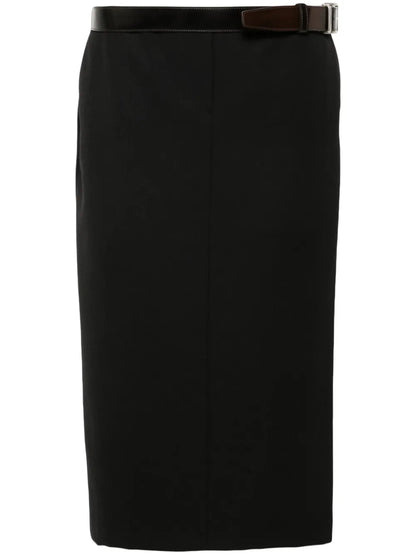 Belted Midi Skirt