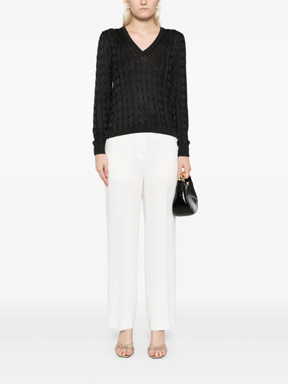 Cable-Knit Silk Jumper