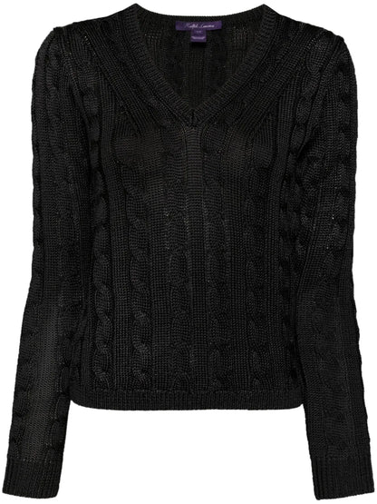 Cable-Knit Silk Jumper
