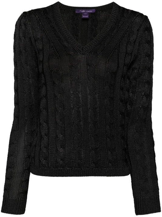 Cable-Knit Silk Jumper