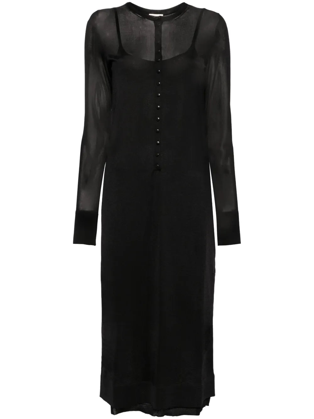 Semi-Sheer Double Layer Dress