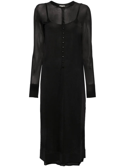 Semi-Sheer Double Layer Dress