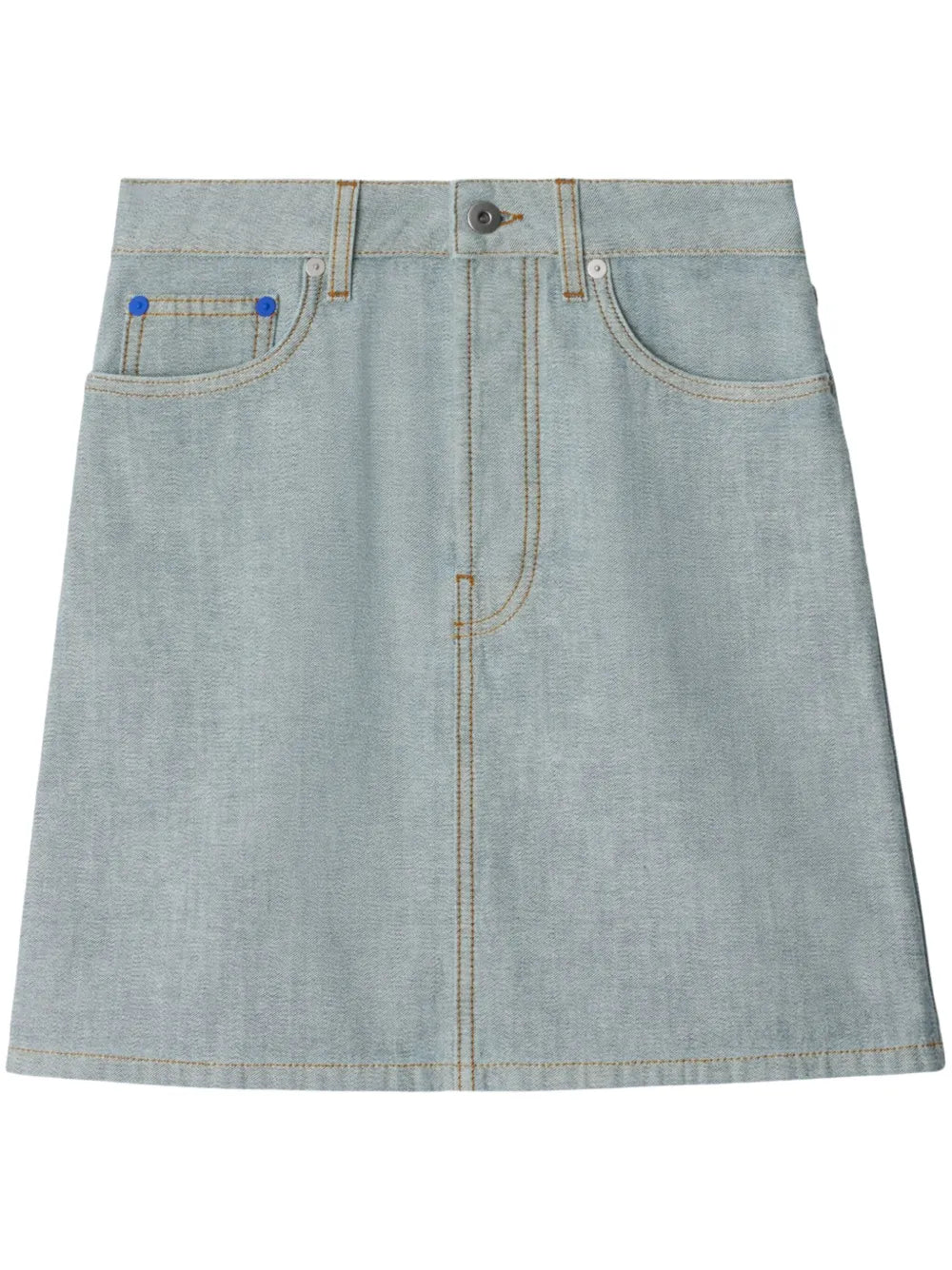 Ekd-Jacquard Denim Skirt