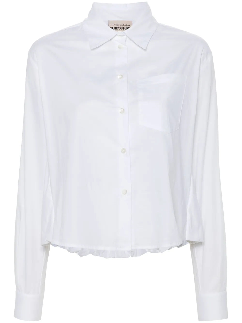 Puffball-Hem Shirt