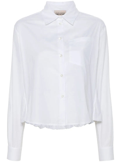 Puffball-Hem Shirt
