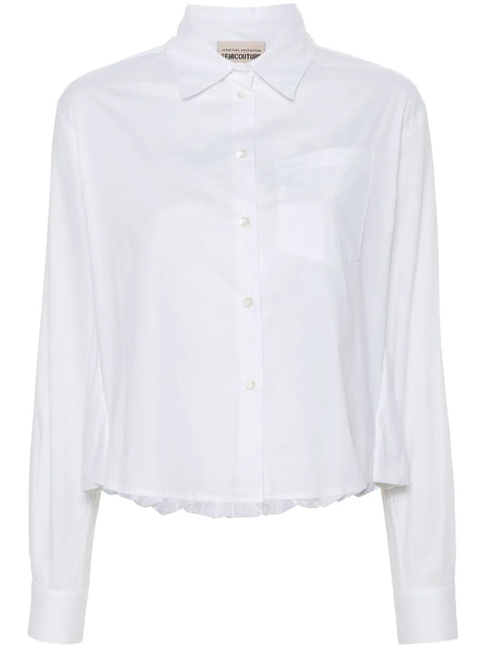Puffball-Hem Shirt