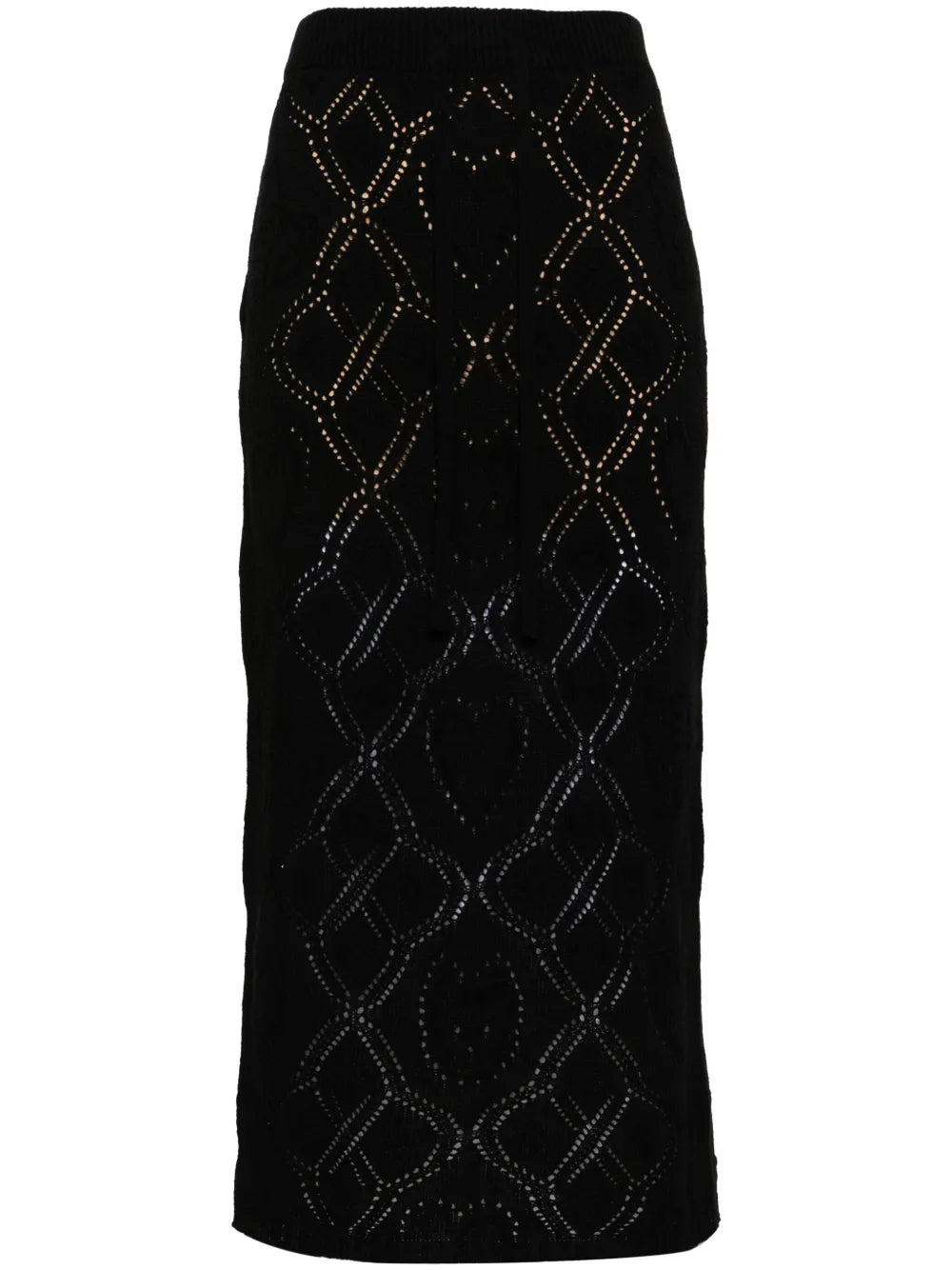 Pointelle-Knit Skirt