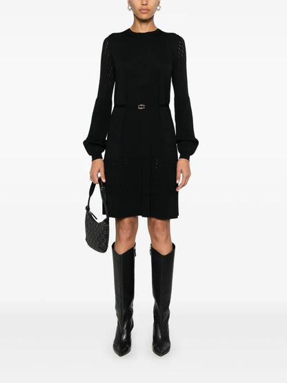 Pointelle-Knit Dress