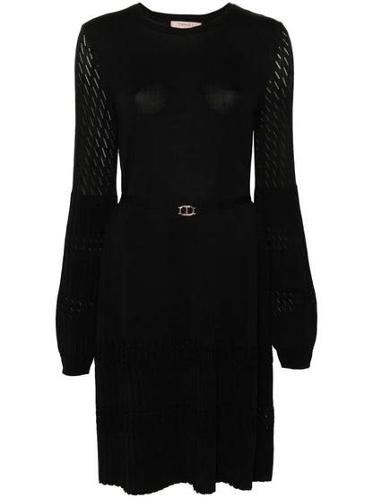 Pointelle-Knit Dress