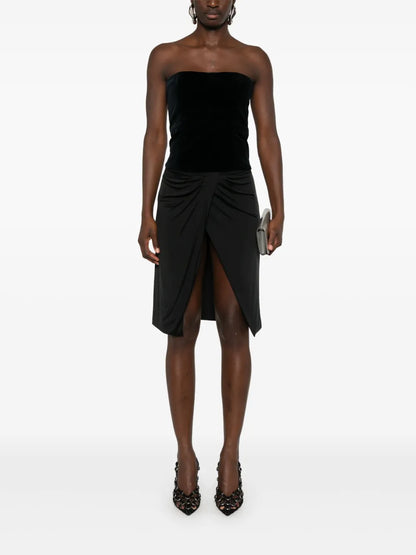 Wrap Jersey Mini Skirt