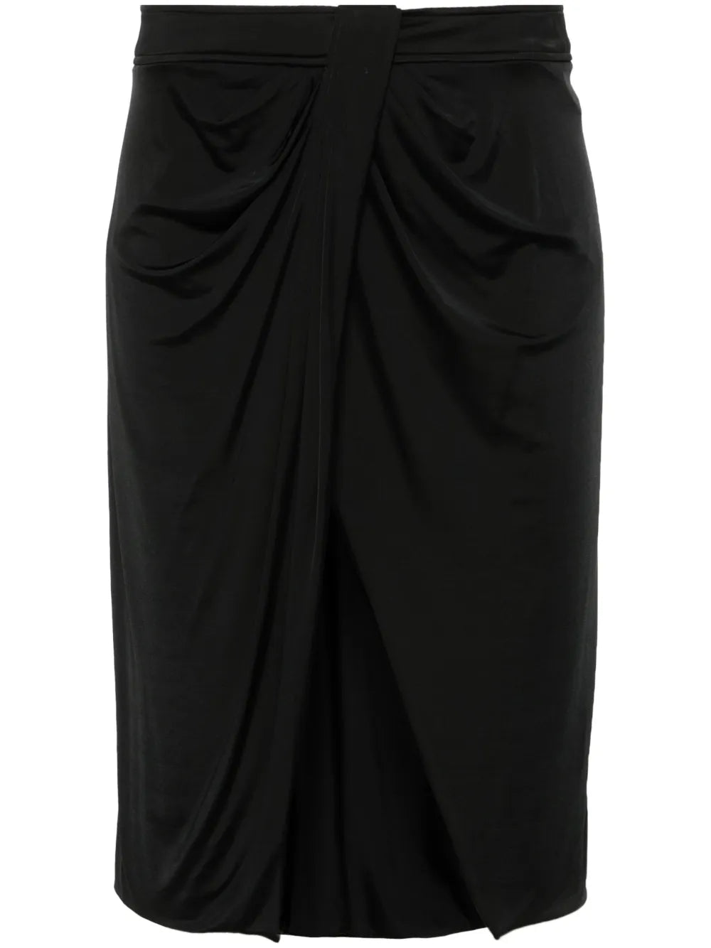 Wrap Jersey Mini Skirt