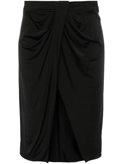 Wrap Jersey Mini Skirt