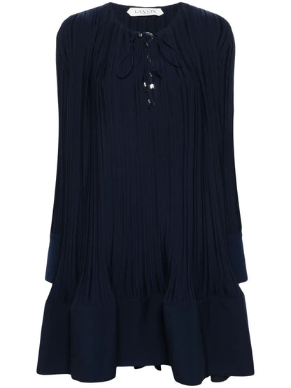 Pleated Midi Dress