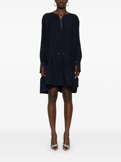 Pleated Midi Dress