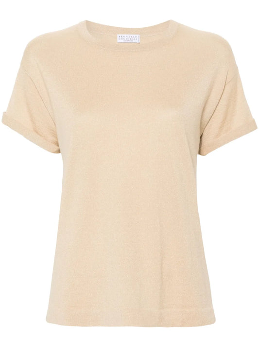 Metallic-Threading T-Shirt