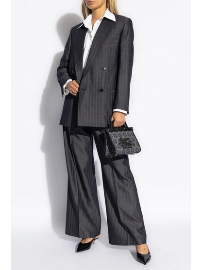 Straight-Leg Tailored Trousers