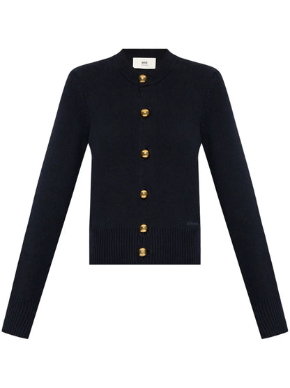 Logo-Embroidered Cardigan